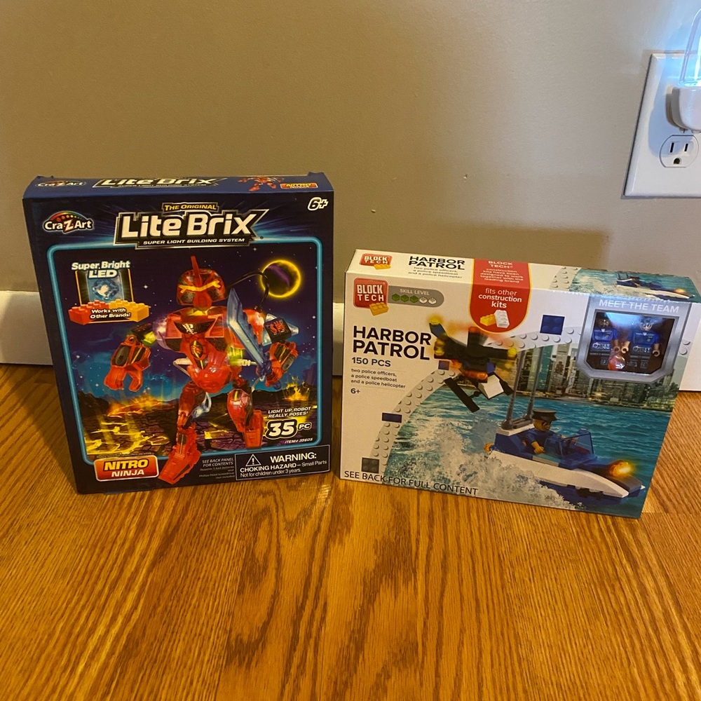 Lego style building sets
